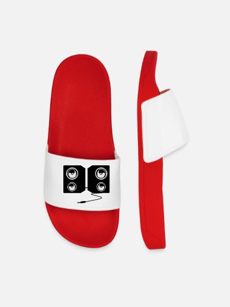 stereo music - Men’s Pool Sliders - red