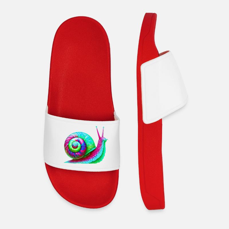 Schnecke - Männer Badelatschen - Rot