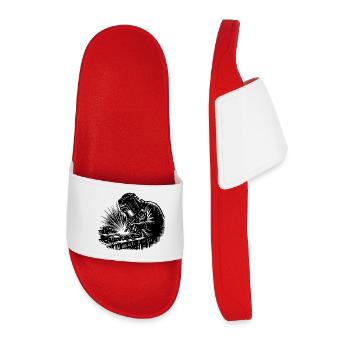 Soudeur Sparks Metal Industry Work Pride - Claquettes Homme - rouge - Devant