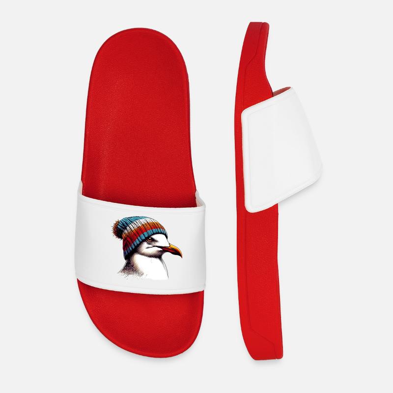 Möwe - Männer Badelatschen - Rot