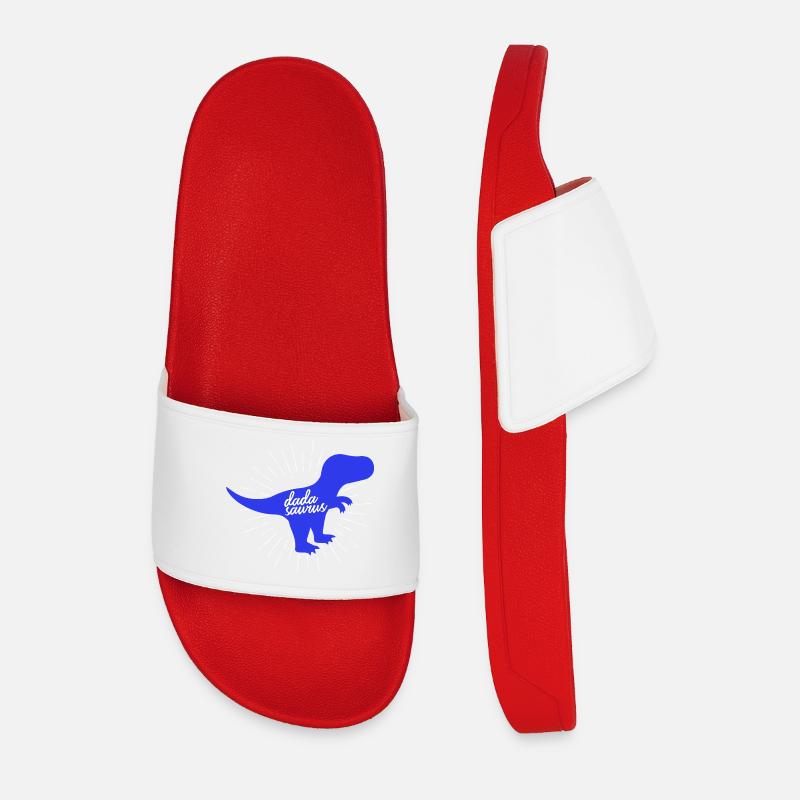 Dadasaurus Dadasaurus Daddy Dinosaur T-Rex - Claquettes Homme - rouge