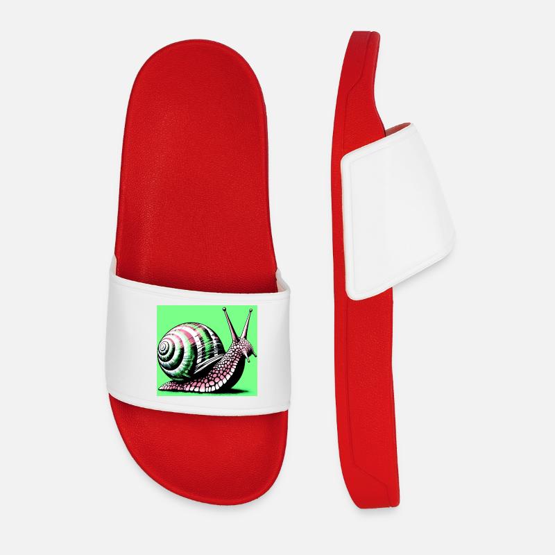 Snail - Men’s Pool Sliders - red