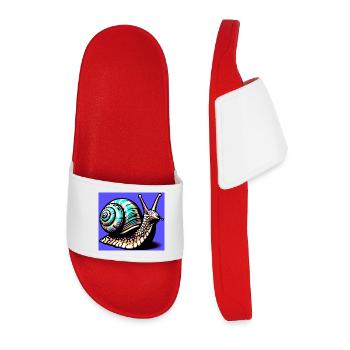 Snail - Men’s Pool Sliders - red - Front
