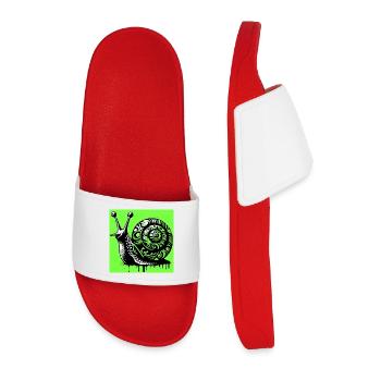 Snail - Men’s Pool Sliders - red - Front