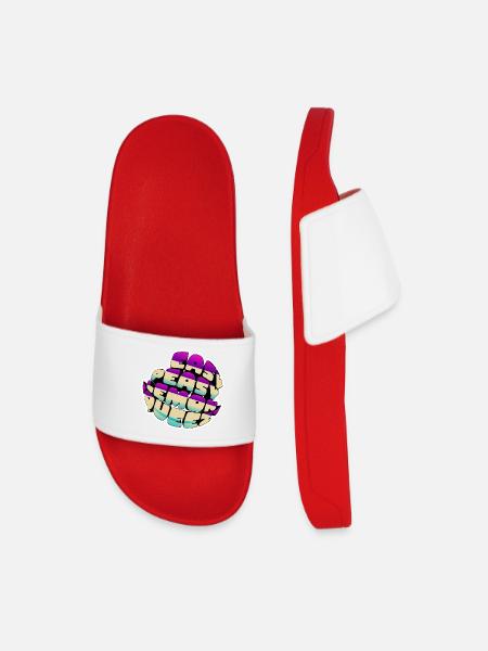 Easy Peasy Lemon Squeezy - Men’s Pool Sliders - red