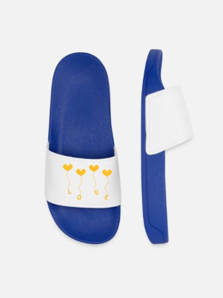 Love (4) - Women’s Pool Sliders - royal blue