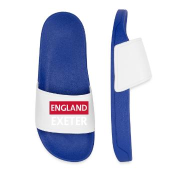 Le fier design de la nation de rugby de l’Angleterre - Claquettes Femme - bleu roi - Devant