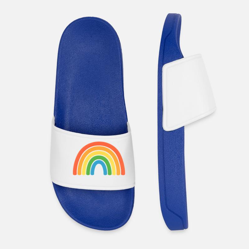 Regenbogen - Frauen Badelatschen - Königsblau