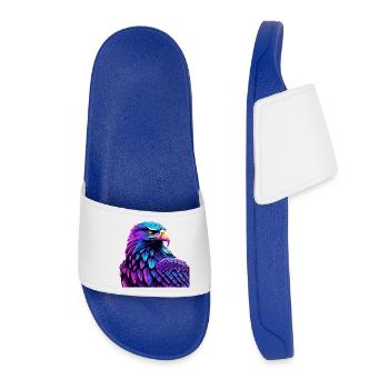 Aigle lumineux avec dégradé - Claquettes Femme - bleu roi - Devant