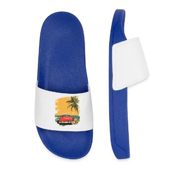 Summer - Women’s Pool Sliders - royal blue - Front