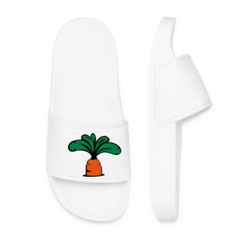 Carrot icon - Women’s Pool Sliders - white - Front