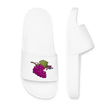 Grape super hero! - Women’s Pool Sliders - white - Front