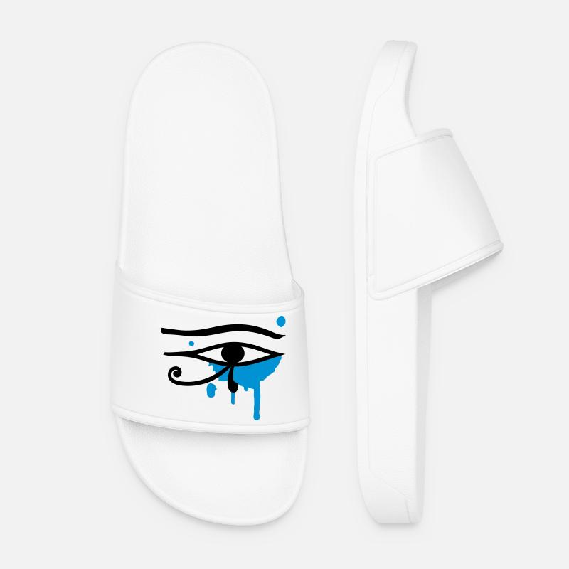 L'oeil d'Horus - Claquettes Femme - blanc