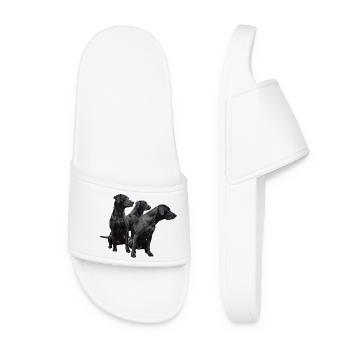 Labrador Retriever Labrador Retriever Dog Dog - Women’s Pool Sliders - white - Front