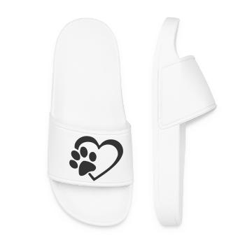 Paw heart - Women’s Pool Sliders - white - Front