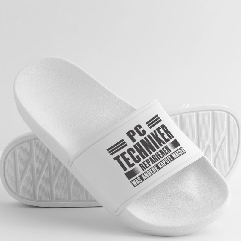 Service Technician Support Solution Devis Service PC Claquettes Femme