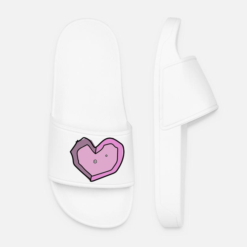 boulderliebe rosa - Frauen Badelatschen - Weiß