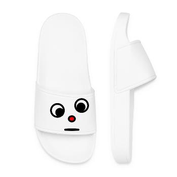 HUMOR. QUOTATION. MESSAGE. RETIREMENT. ANNIVERSARY. - Women’s Pool Sliders - white - Front