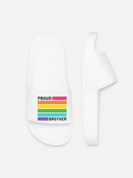 Pride Month LGBT - Stolzer Bruder - Frauen Badelatschen - Weiß