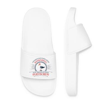 Low German because High German can be spoken by everyone Dösbaddel - Women’s Pool Sliders - white - Front