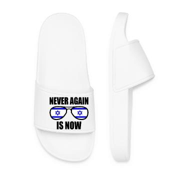 Never again is now - Women’s Pool Sliders - white - Front