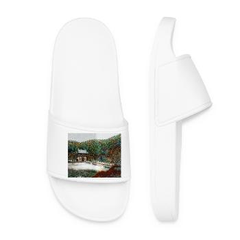 Temple in the Forest - Women’s Pool Sliders - white - Front