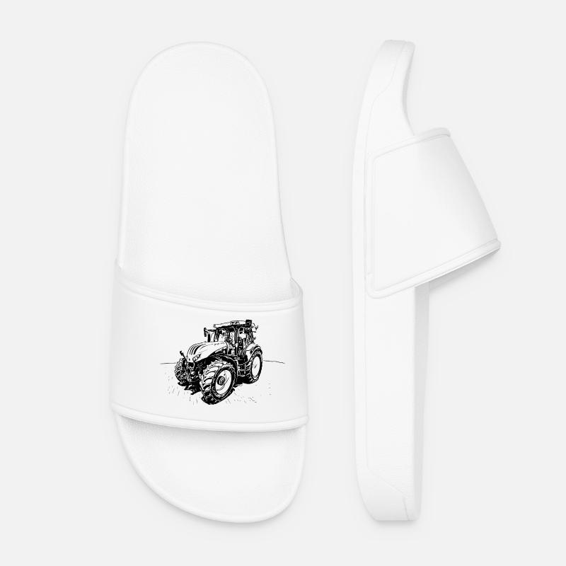Traktor Steyr 4120 - Frauen Badelatschen - Weiß