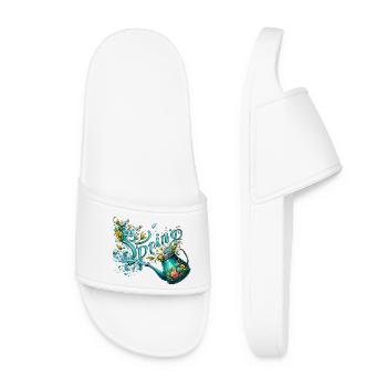 L’arrosage printanier peut lui permettre de faire pousser des fleurs printanières - Claquettes Femme - blanc - Devant