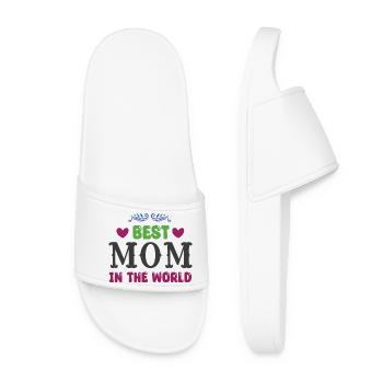 Meilleure maman du monde - Claquettes Femme - blanc - Devant