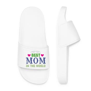 Meilleure maman du monde - Claquettes Femme - blanc - Devant