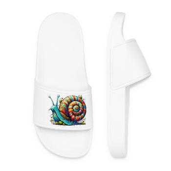 Escargot - Claquettes Femme - blanc - Devant