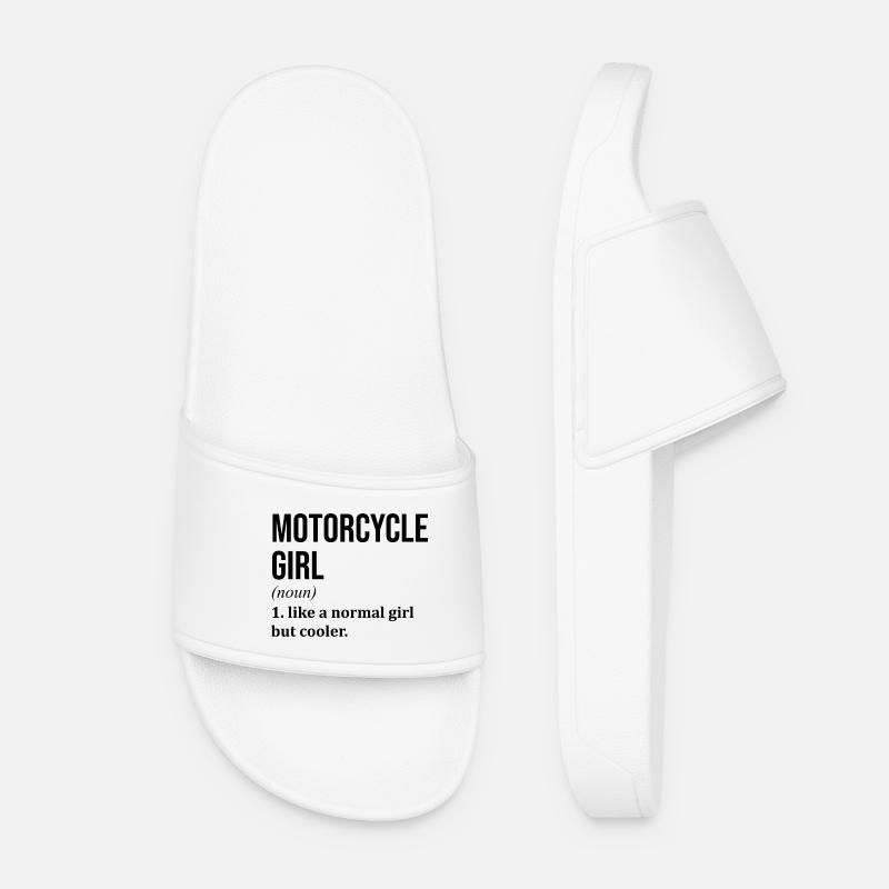Motorcycle - Women’s Pool Sliders - white