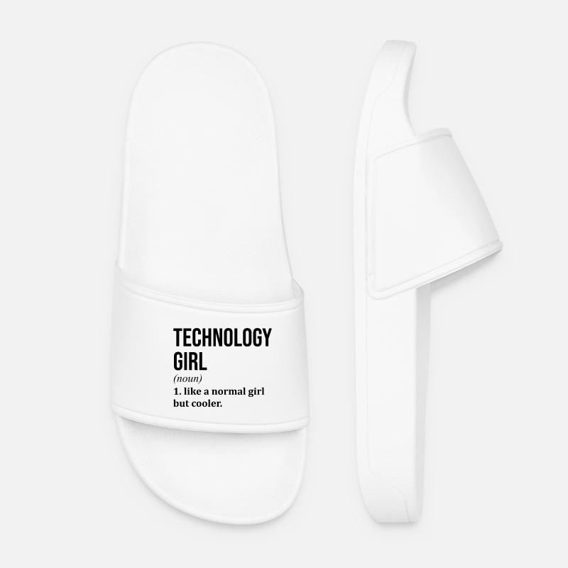 Technology - Women’s Pool Sliders - white