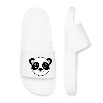 Tête de panda - Claquettes Femme - blanc - Devant