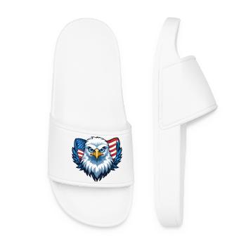 Drapeau des États-Unis Eagle Wings - Claquettes Femme - blanc - Devant