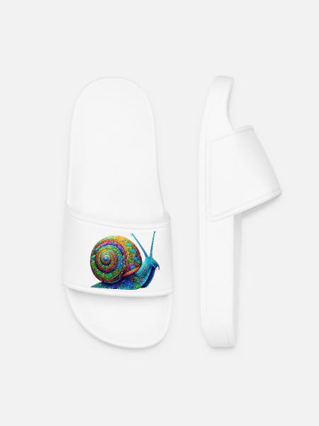 Snail - Women’s Pool Sliders - white