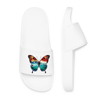 Papillon - Claquettes Femme - blanc - Devant