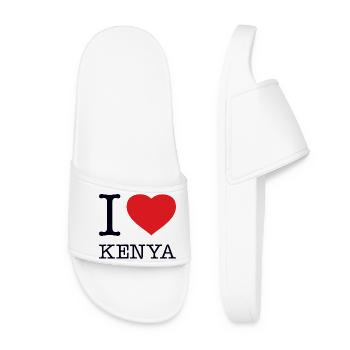 I LOVE KENYA Kenia - Women’s Pool Sliders - white - Front