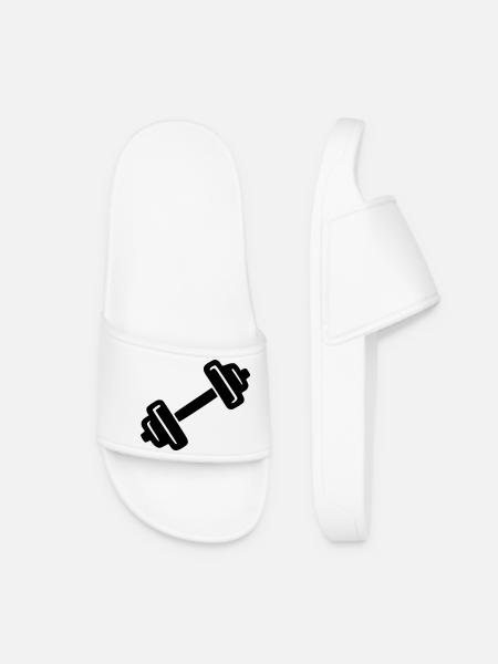 Dumbbell - Women’s Pool Sliders - white