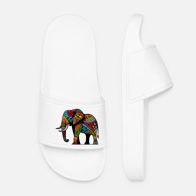 Elefant - Frauen Badelatschen - Weiß