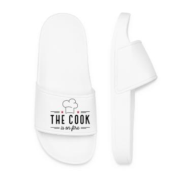Dictons amusants pour les chefs - Claquettes Femme - blanc - Devant