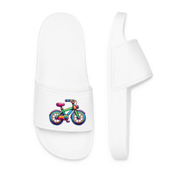 Bicycle - Women’s Pool Sliders - white - Front
