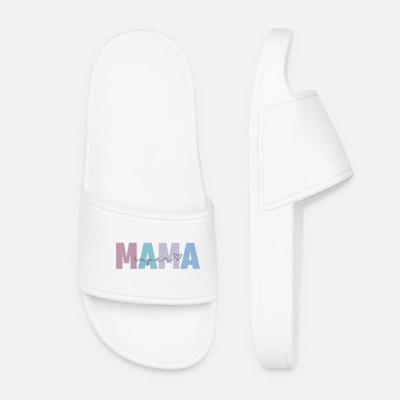 Super mom - Women’s Pool Sliders - white