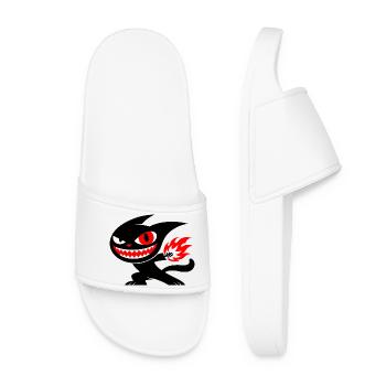 Creature on fire - Frauen Badelatschen - Weiß - Vorne