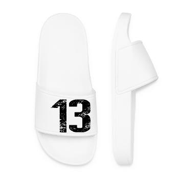 Maillot à 13 numéros - Claquettes Femme - blanc - Devant