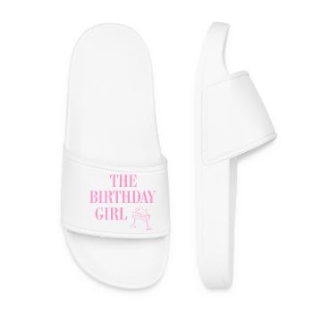 The Birthday Girl - Women’s Pool Sliders - white - Front