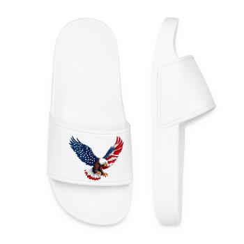 Aquila Americana con Bandiera - Women’s Pool Sliders - white - Front