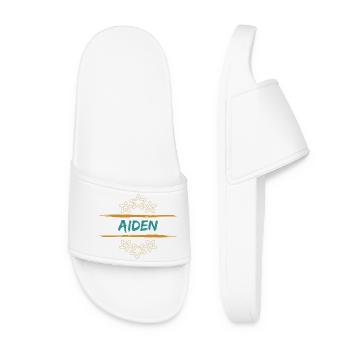 Aiden as Aiden - Women’s Pool Sliders - white - Front