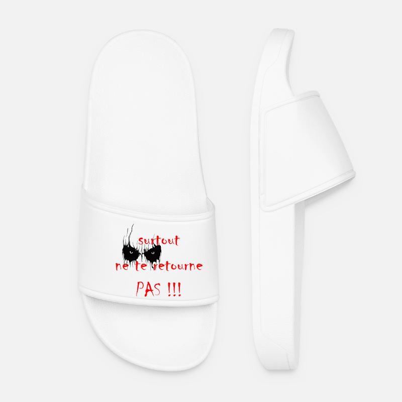 surtout_ne_te_retourne_pas - Women’s Pool Sliders - white
