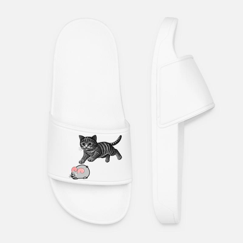 Cat and mouse game - Women’s Pool Sliders - white